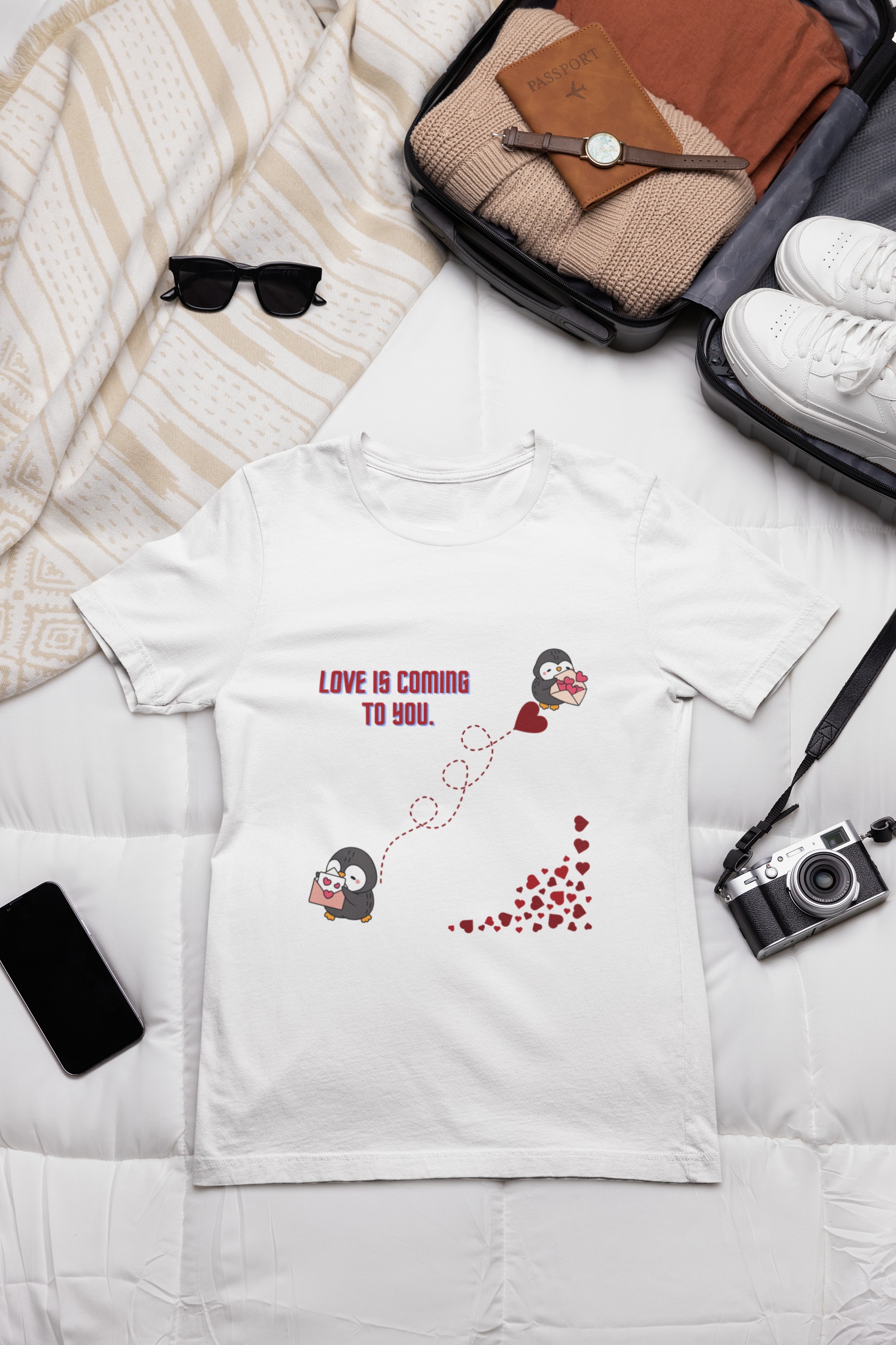 Love Is Coming Penguin Shirt